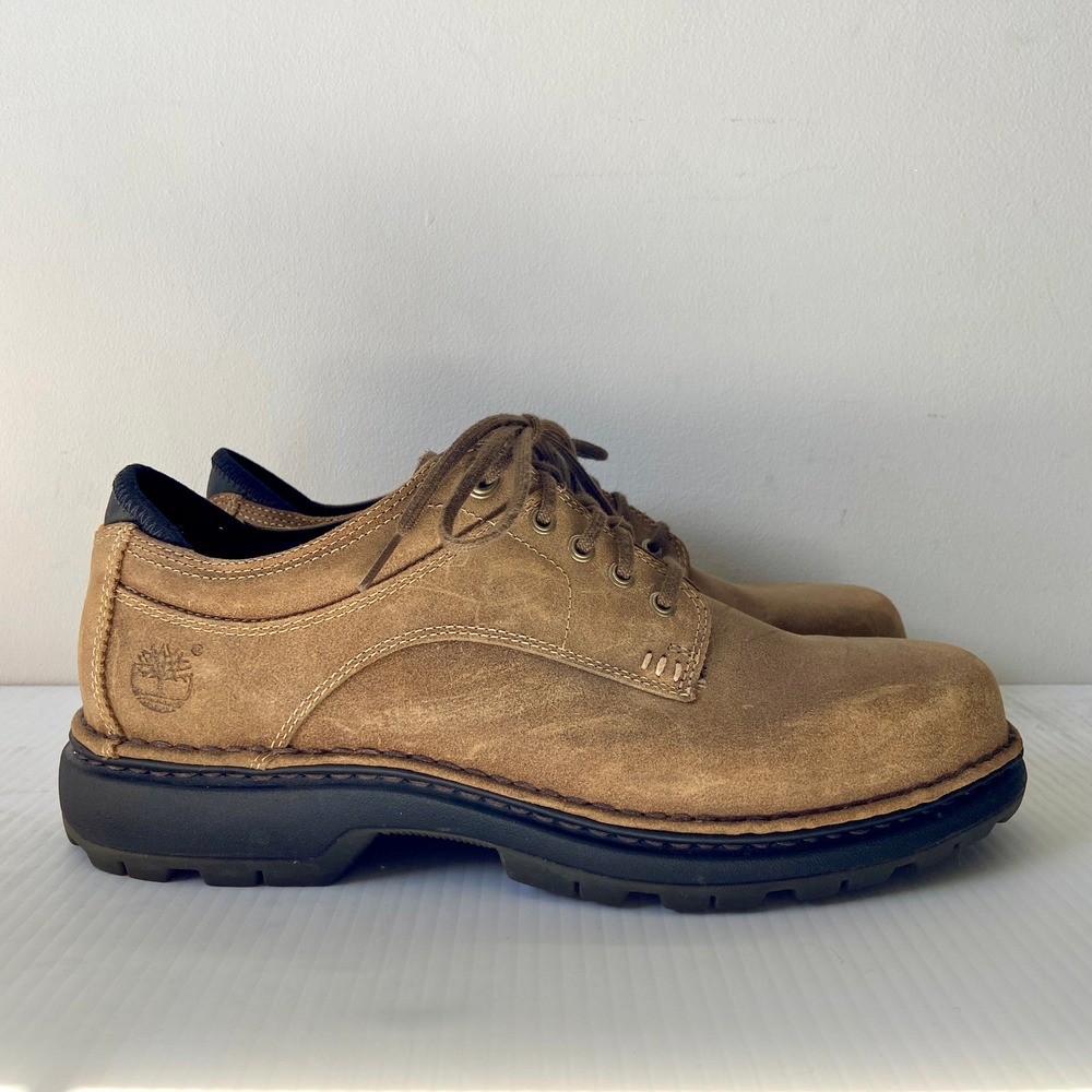 Timberland Smart Comfort Systems Brown Suede Lace Up Oxford Shoes Mens 10